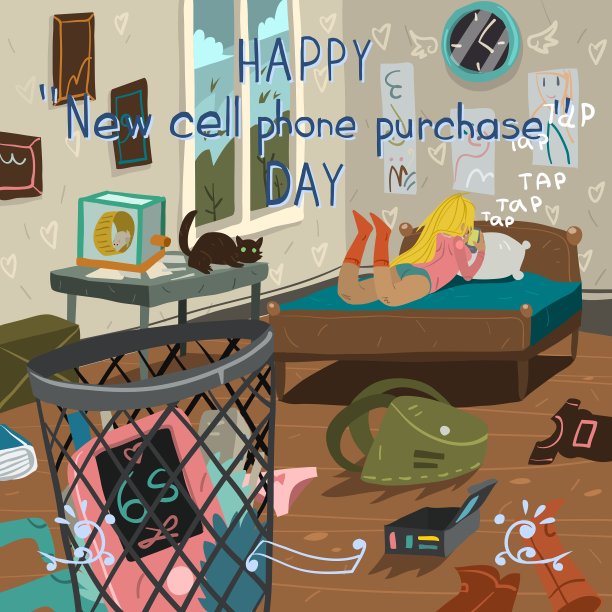 新手机购买日快乐图片下载