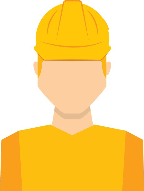 工人制服安全图标图片下载