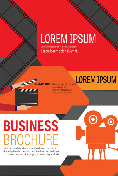 电影和电影现代复古海报的背景。图片下载