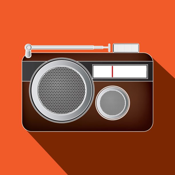 电台的复古设计图片下载