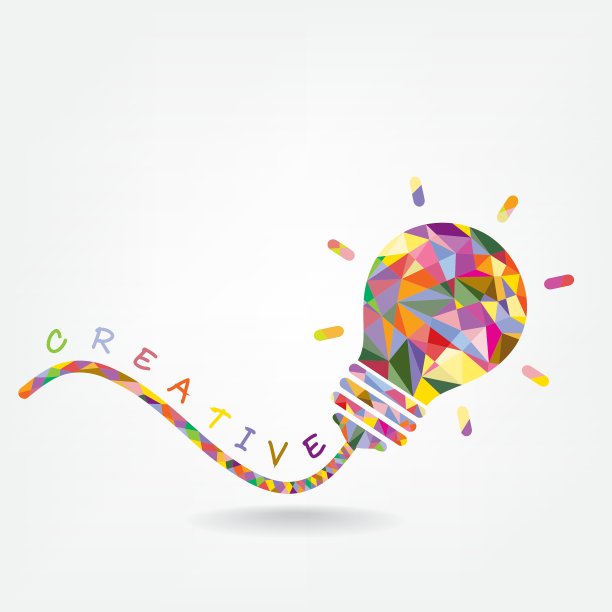 创意灯泡创意概念背景图片下载