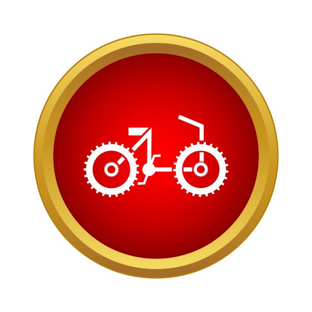 自行车图标在简单的风格图片下载