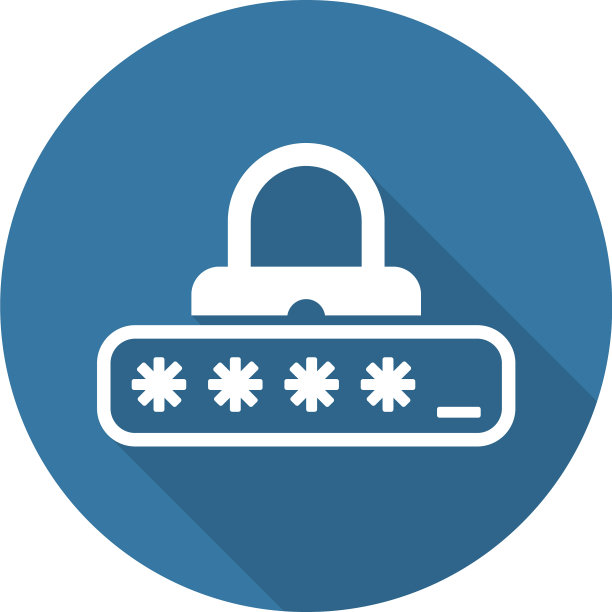 密码保护图标平面设计图片下载