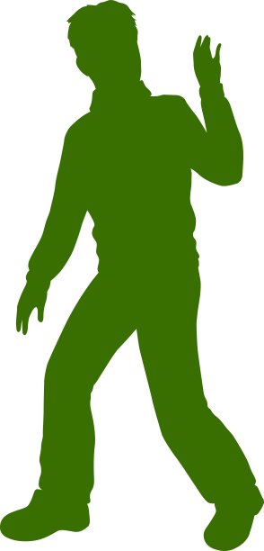 小男孩的剪影图片下载