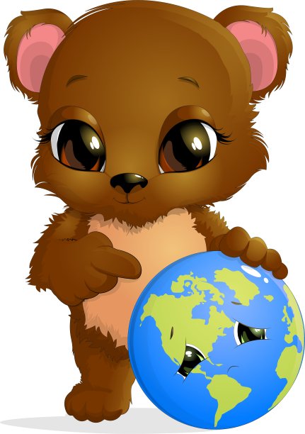 熊坐着哭图片下载