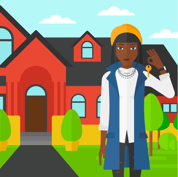 有钥匙的房地产经纪人图片下载