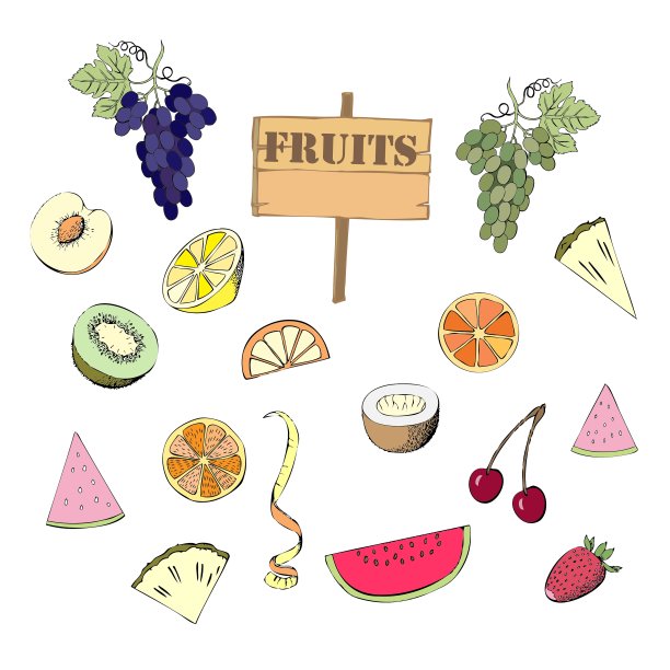 水果套手绘草图图片下载