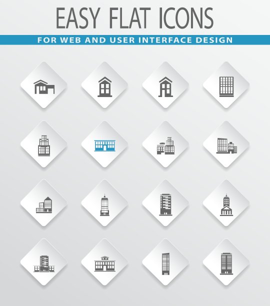 建筑图标设置图片下载