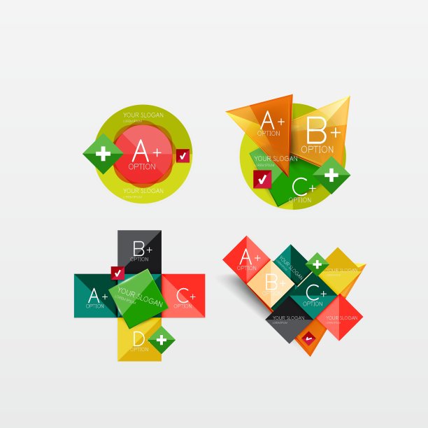 收集现代商业信息图表图片下载