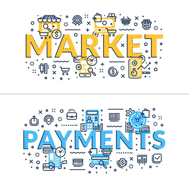 市场和支付标题标题水平图片下载