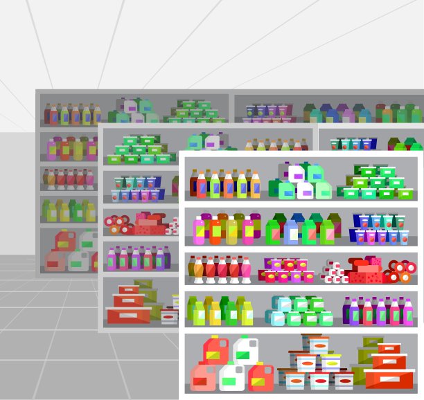 商店超市平图片下载
