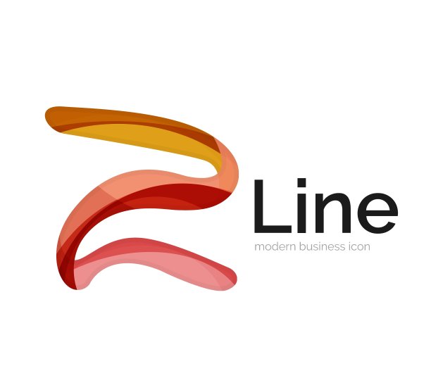 现代丝带标志图片下载