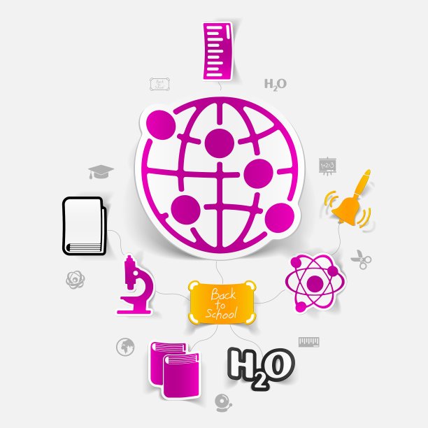 教育贴纸信息图片下载