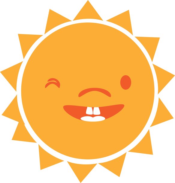 滑稽的孙卡通图形设计图片下载