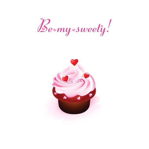 甜蜜的情人节卡片图片下载