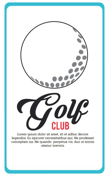 高尔夫球图标设计图片下载