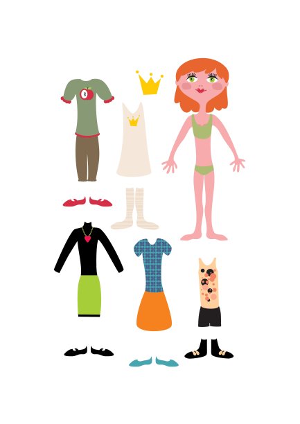 纸娃娃图片下载