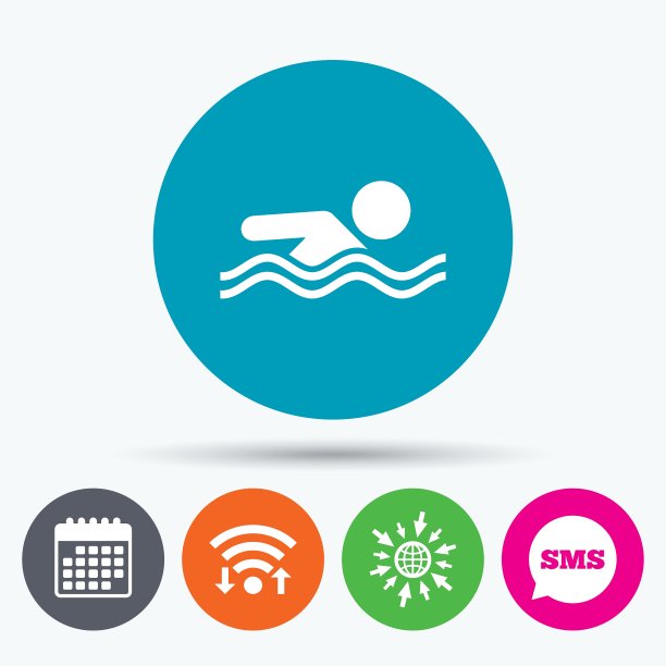 游泳标志图标游泳池游泳标志图片下载