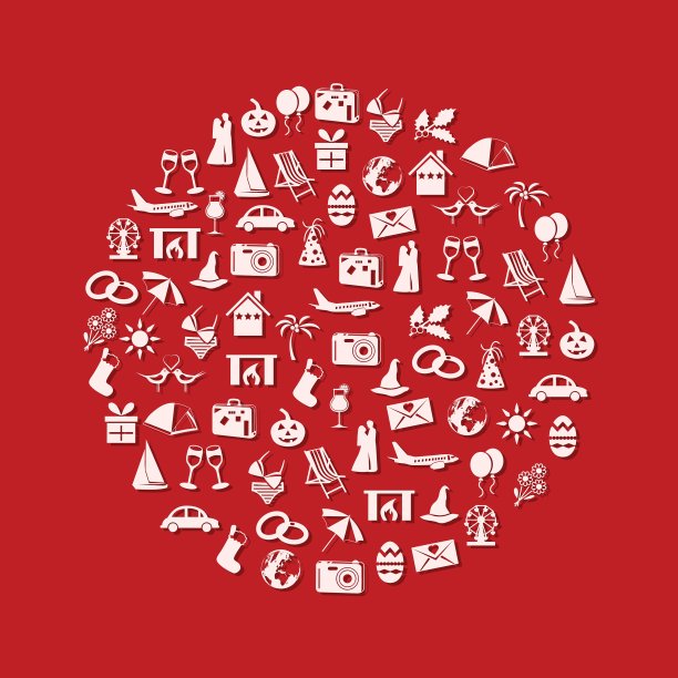 节日和事件图标圈图片下载