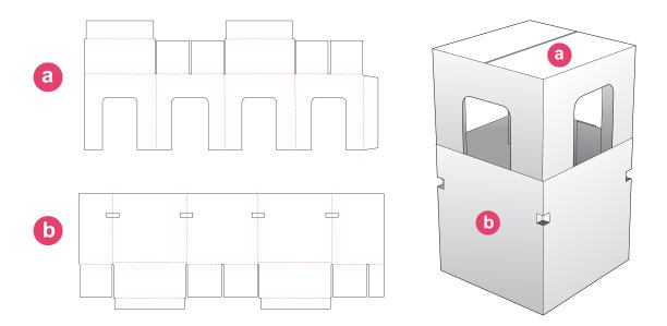 包装模切模板图片下载