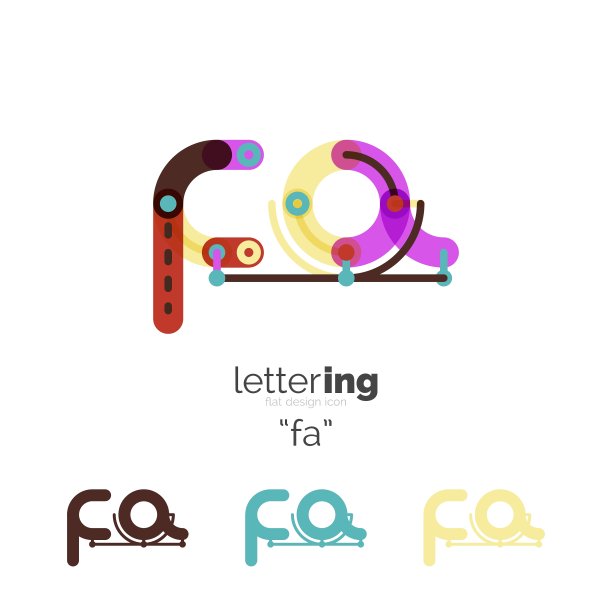 字母表字母字体标志企业图标图片下载