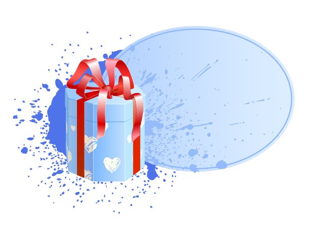 盒子与装饰图案图片下载