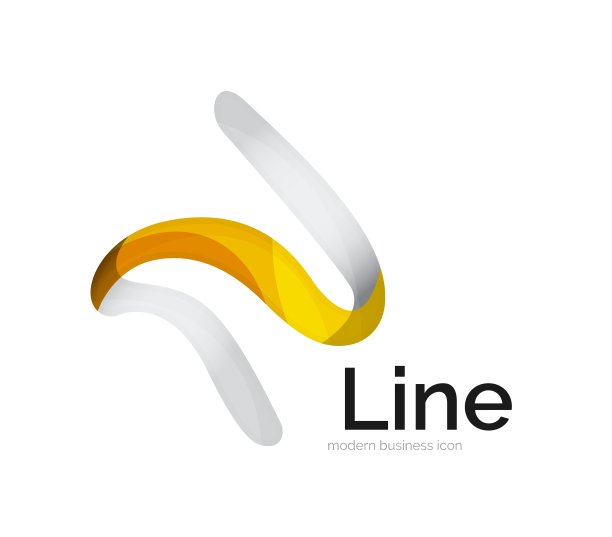 现代丝带标志图片下载