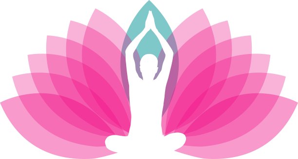 瑜伽或健身中心的标志图片下载