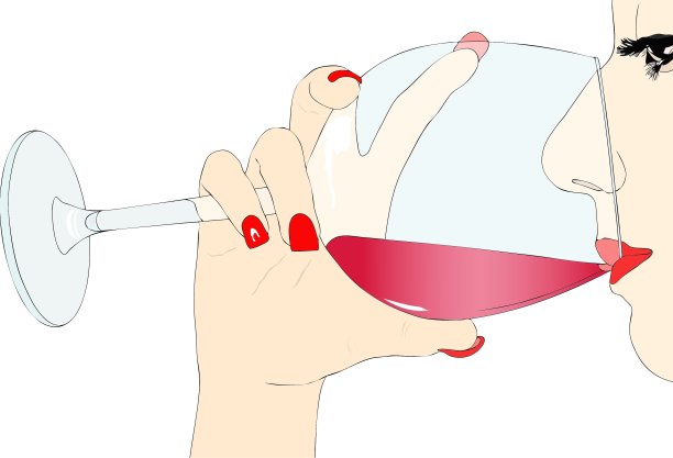 品尝红酒图片下载