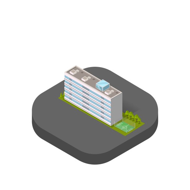 摩天大楼和房屋建筑的标志图片下载