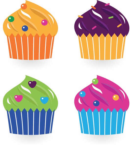 彩色的生日蛋糕孤立在白色图片下载