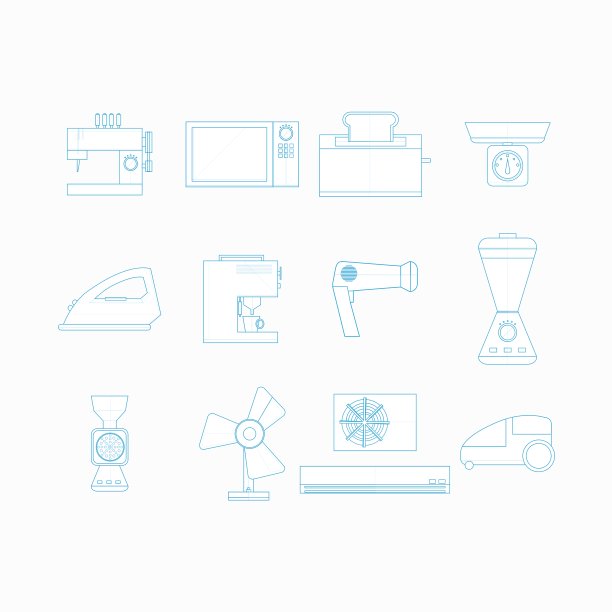 家用电器图标图片下载