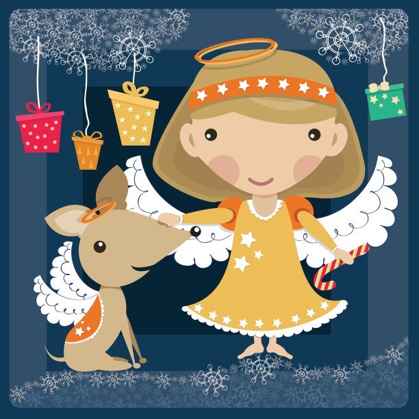 天使与狗图片下载