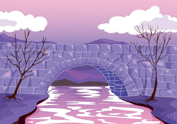 用石头搭成的桥图片下载