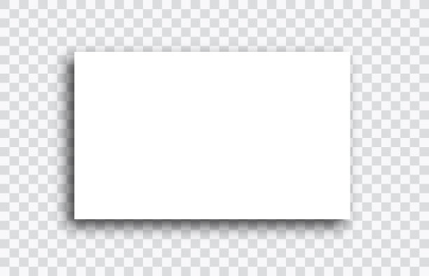 真实的空白纸与阴影在孤立的透明方格背景。笔记本或书页。设计模板或模型。矢量图图片下载