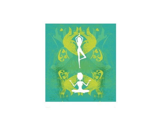 做传统瑜伽姿势的女人图片下载