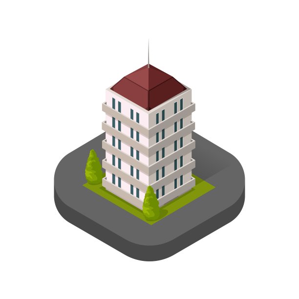 摩天大楼和房屋建筑的标志图片下载