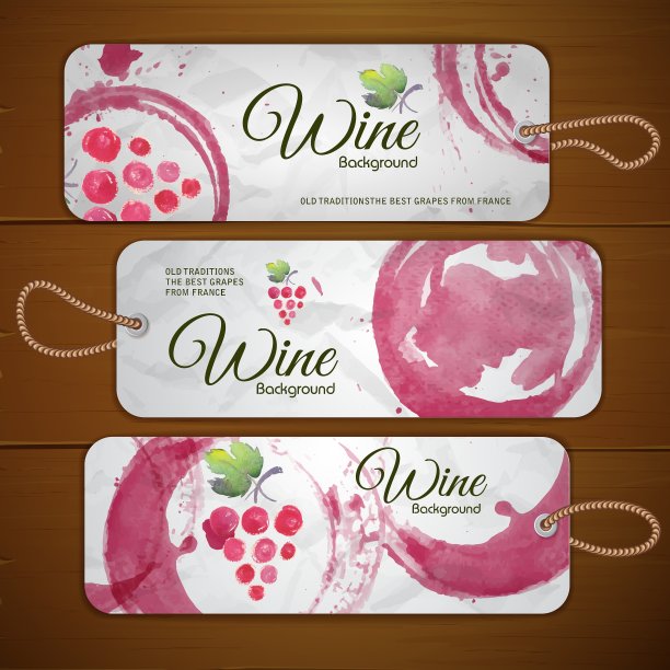 葡萄或葡萄酒概念设计图片下载