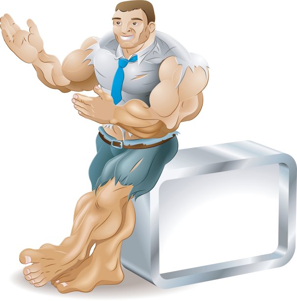 肌肉的商人图片下载