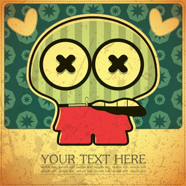 怪物在垃圾摇滚背景图片下载