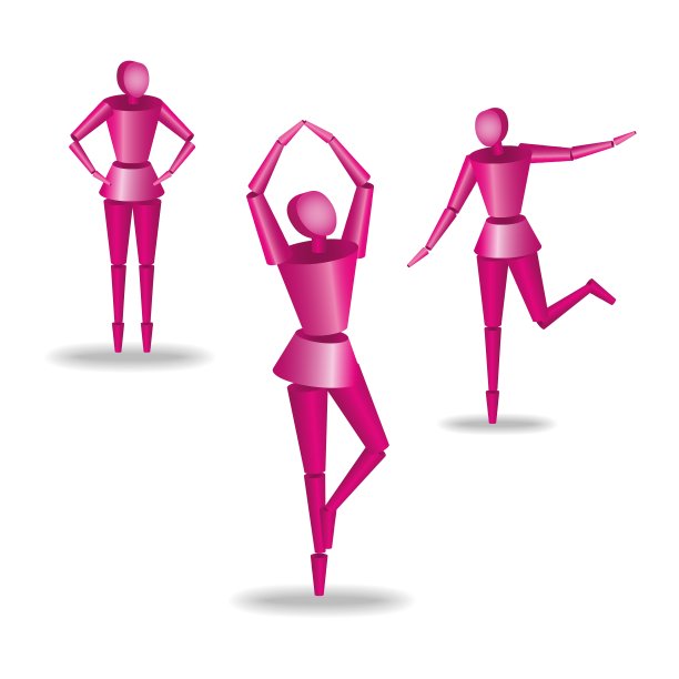 孤立的女性人体模型图片下载