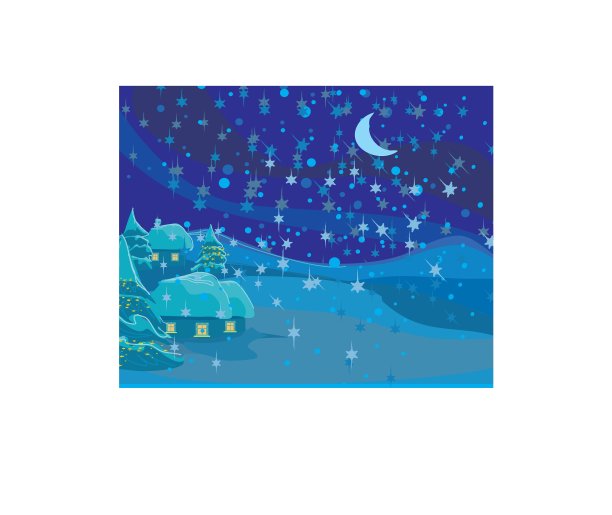 冬季景观圣诞场景图片下载