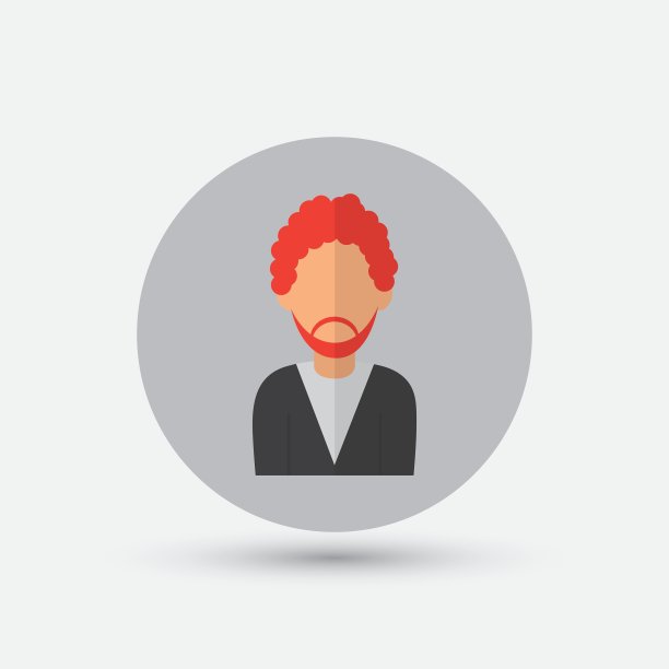 男子设计媒体图标平面图片下载