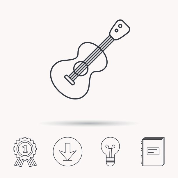 吉他图标乐器符号图片下载