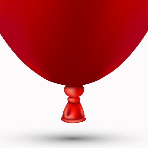 现代的红色气球上的白色图片下载