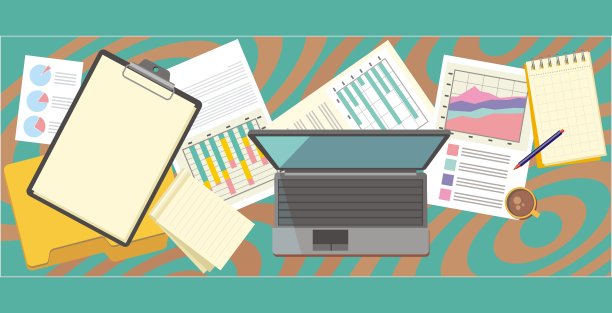 工作表文件和笔记本设计平面图片下载