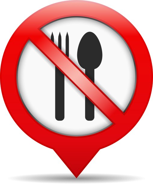 禁止食物标志图片下载