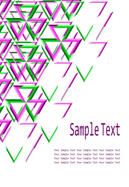 抽象几何宣传册名片图片下载