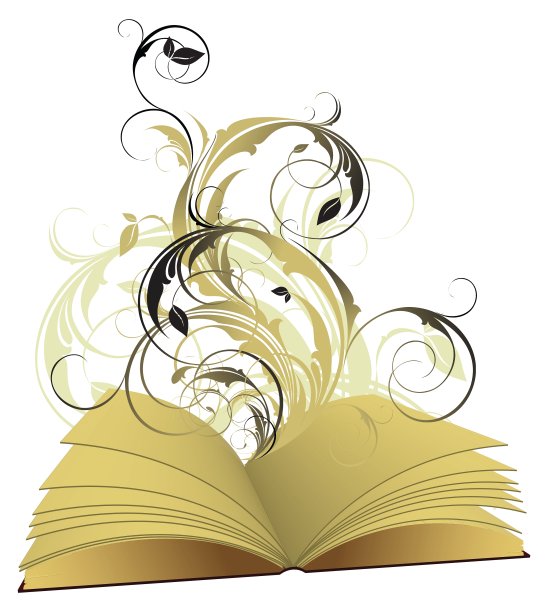 书打开了花图片下载