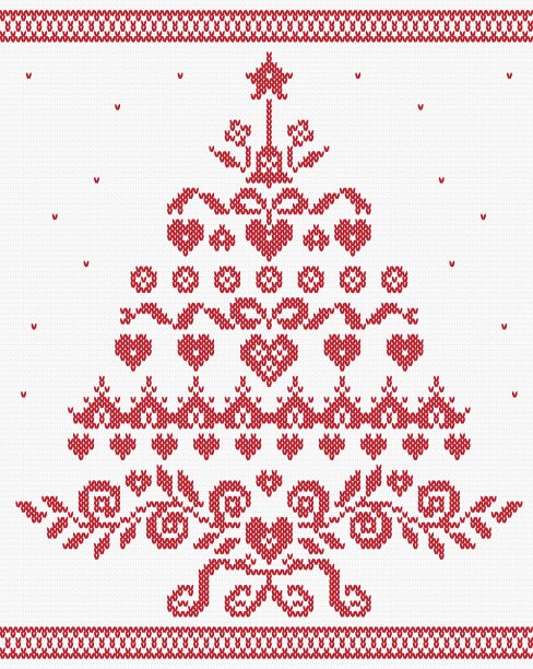 圣诞节乌克兰装饰红树缝线图片下载